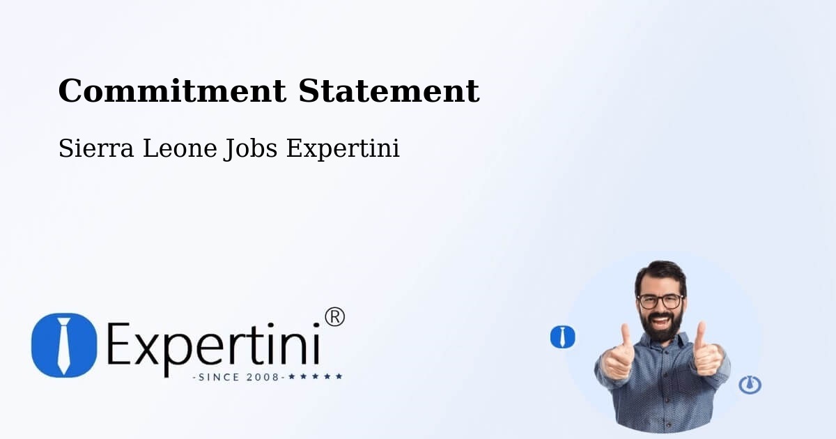 Corporate Commitment – Masingbi - Sierra Leone Jobs Expertini