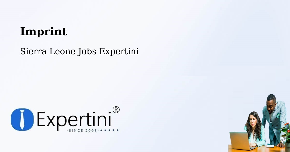 Imprint – Masingbi - Sierra Leone Jobs Expertini
