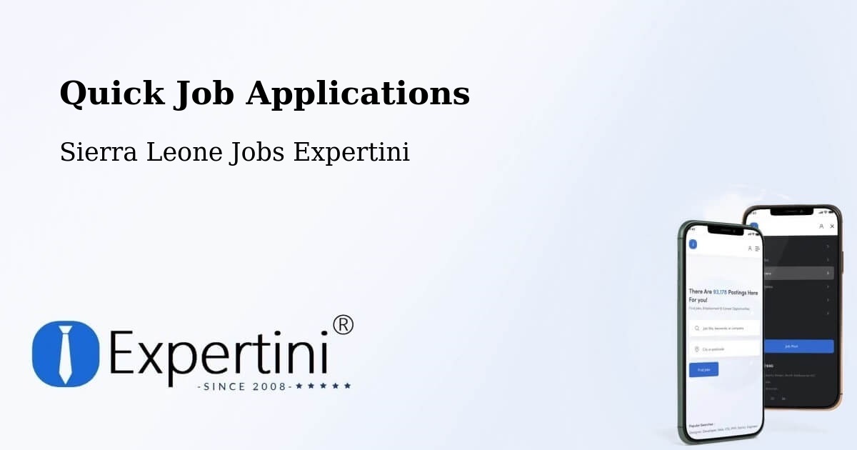 Quick Apply Feature – Masingbi - Sierra Leone Jobs Expertini
